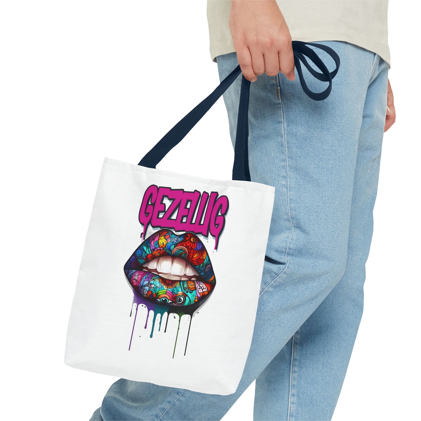 Colorful Lips  Dutch Gezellig Tote Bag