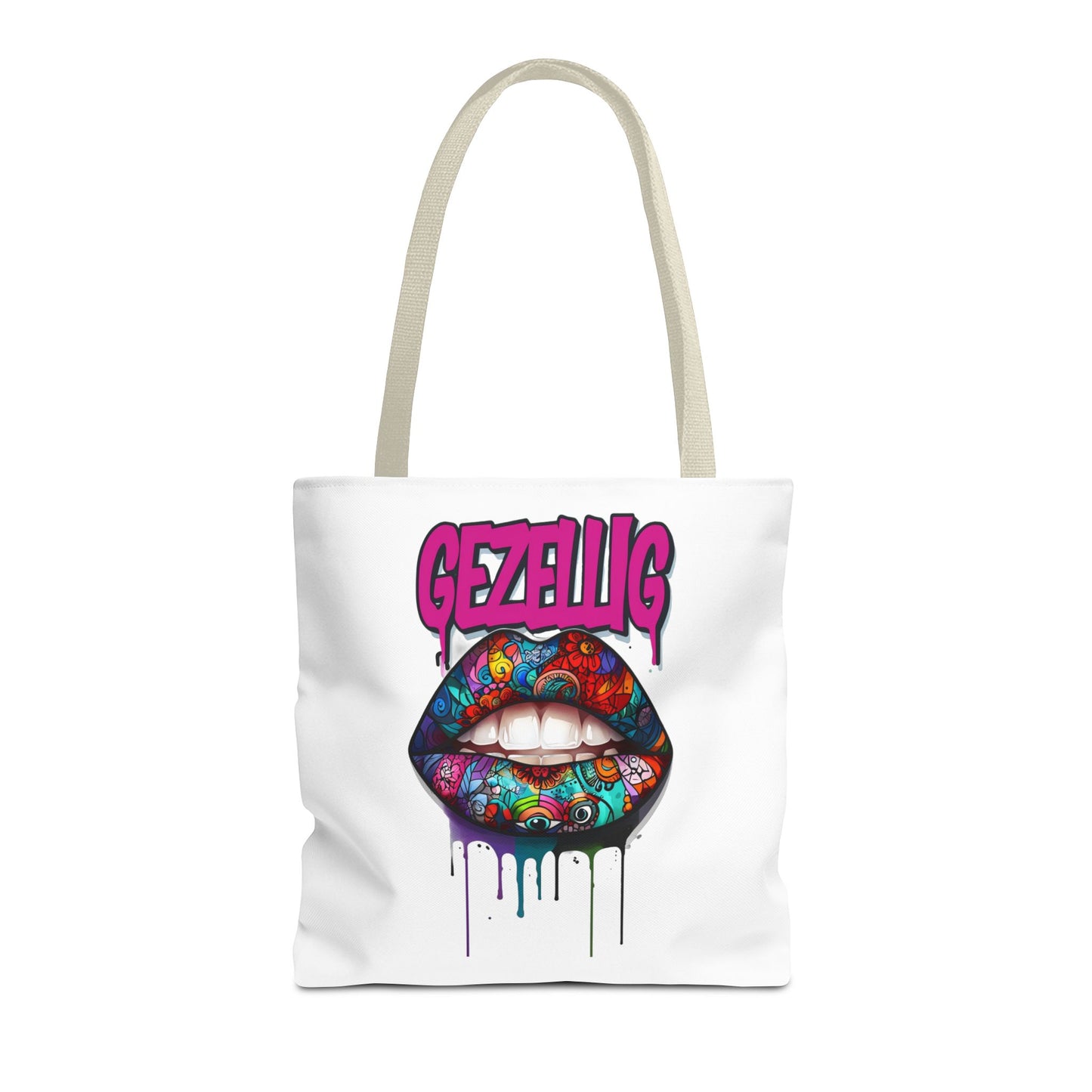 Colorful Lips  Dutch Gezellig Tote Bag