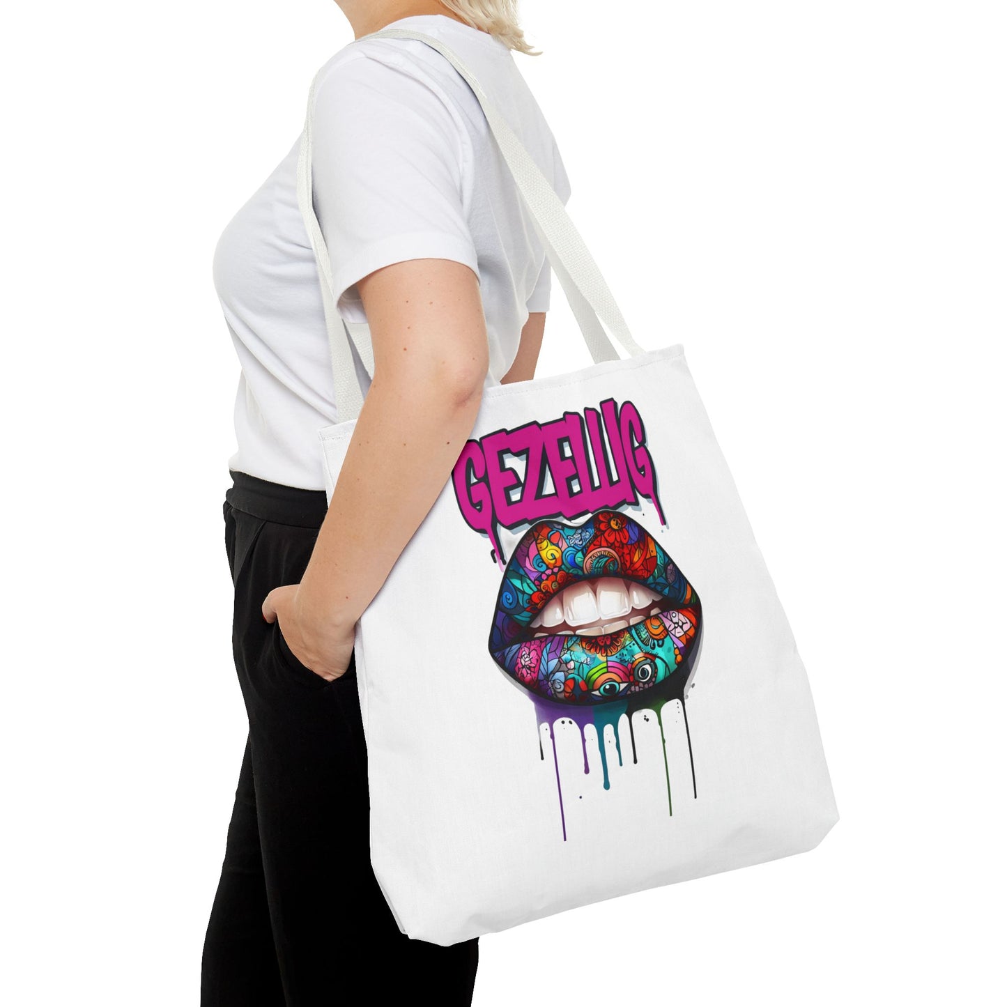 Colorful Lips  Dutch Gezellig Tote Bag