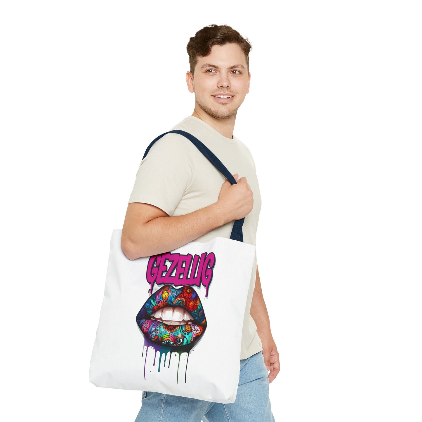 Colorful Lips  Dutch Gezellig Tote Bag