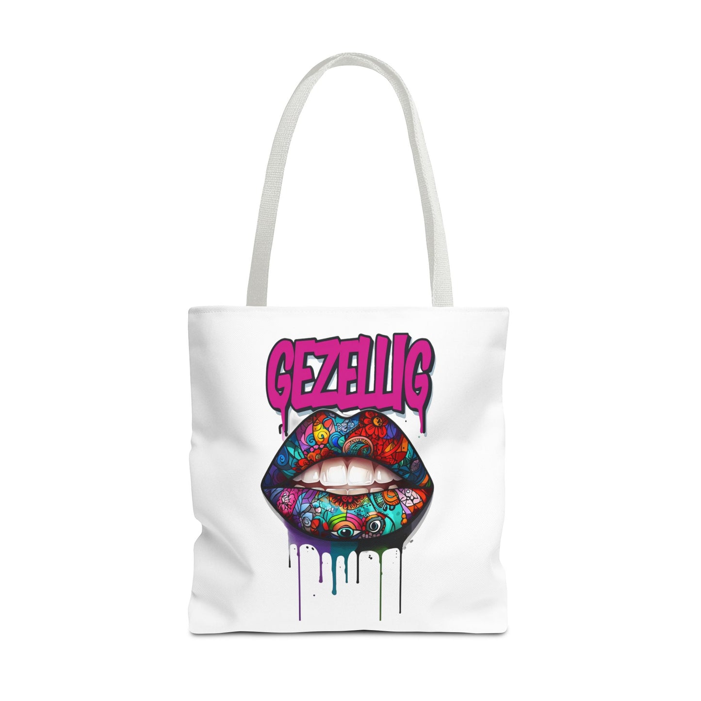 Colorful Lips  Dutch Gezellig Tote Bag