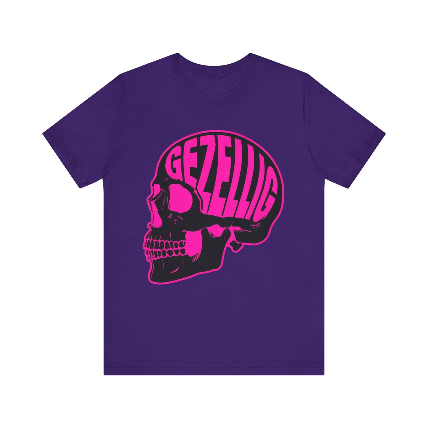 GEZELLIG Skull Graphic Unisex T-Shirt - Trendy Casual Wear