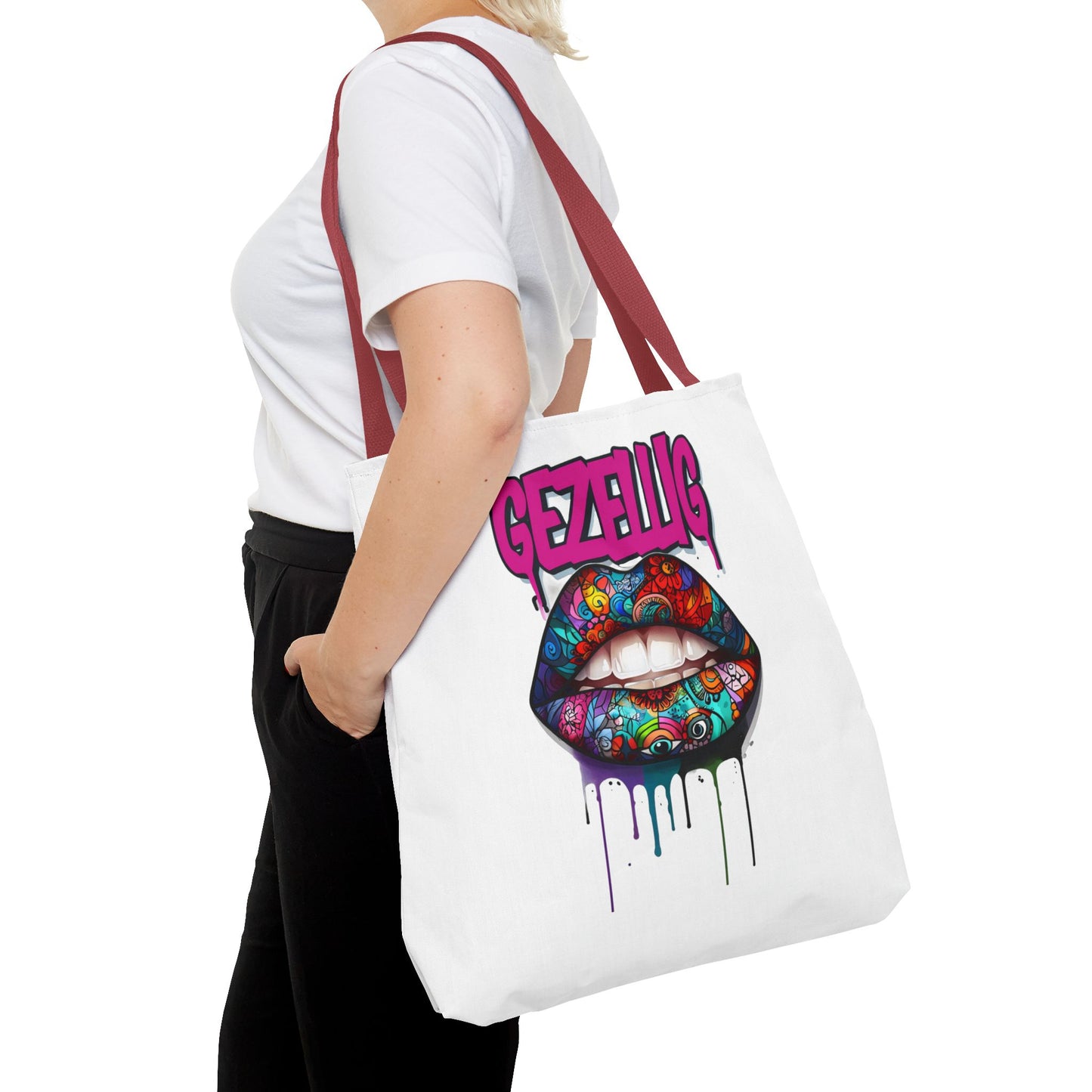 Colorful Lips  Dutch Gezellig Tote Bag