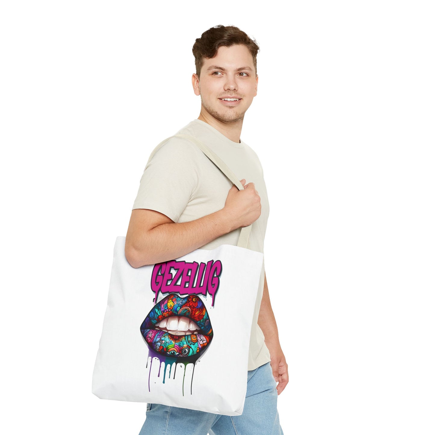 Colorful Lips  Dutch Gezellig Tote Bag