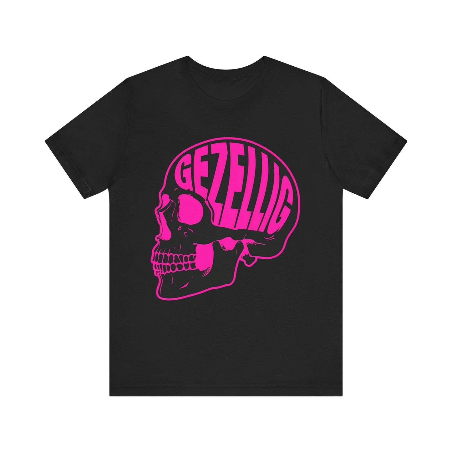 GEZELLIG Skull Graphic Unisex T-Shirt - Trendy Casual Wear