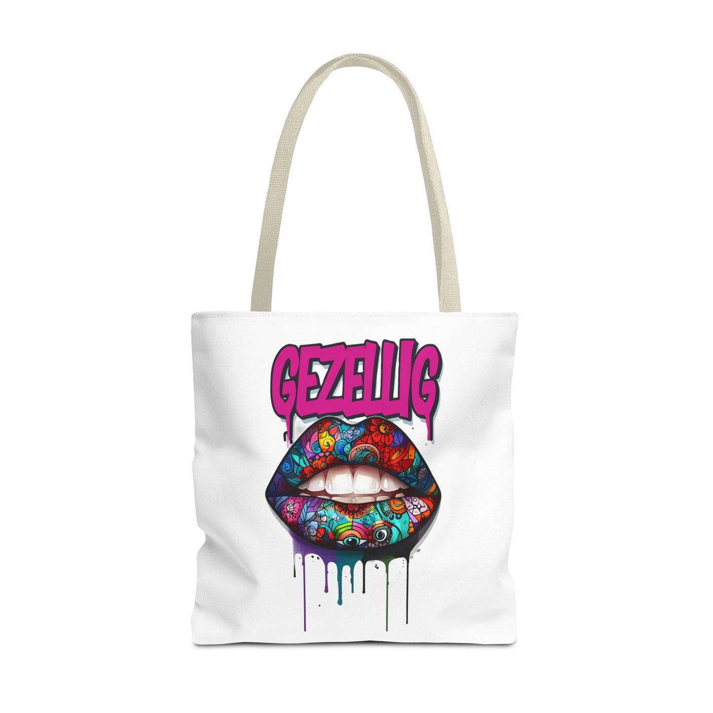 Colorful Lips  Dutch Gezellig Tote Bag