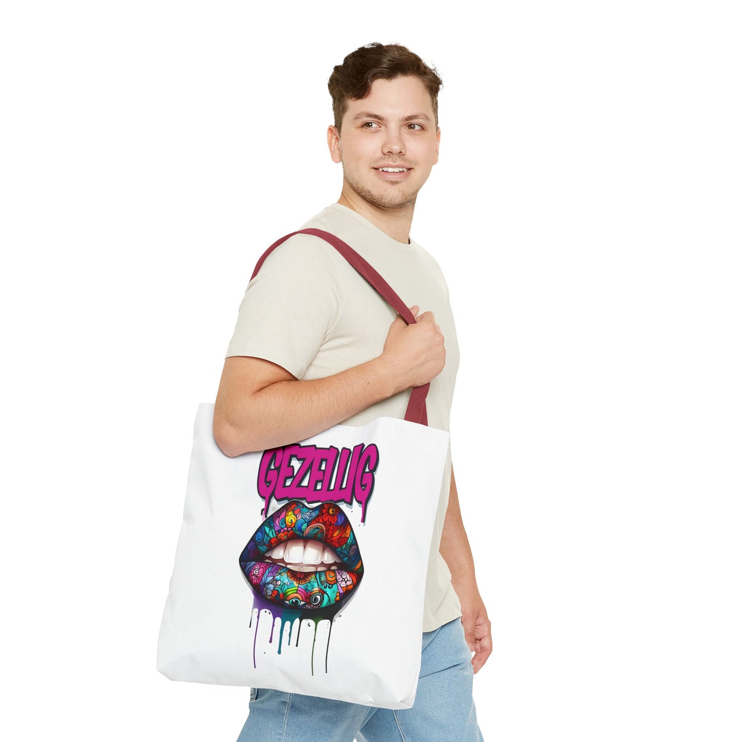 Colorful Lips  Dutch Gezellig Tote Bag