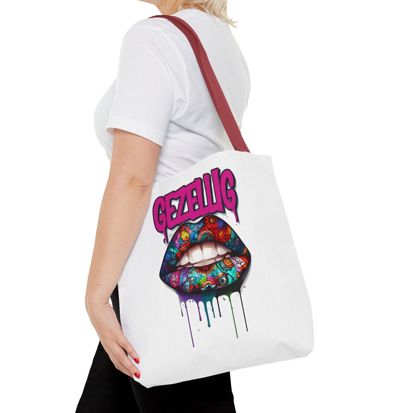 Colorful Lips  Dutch Gezellig Tote Bag