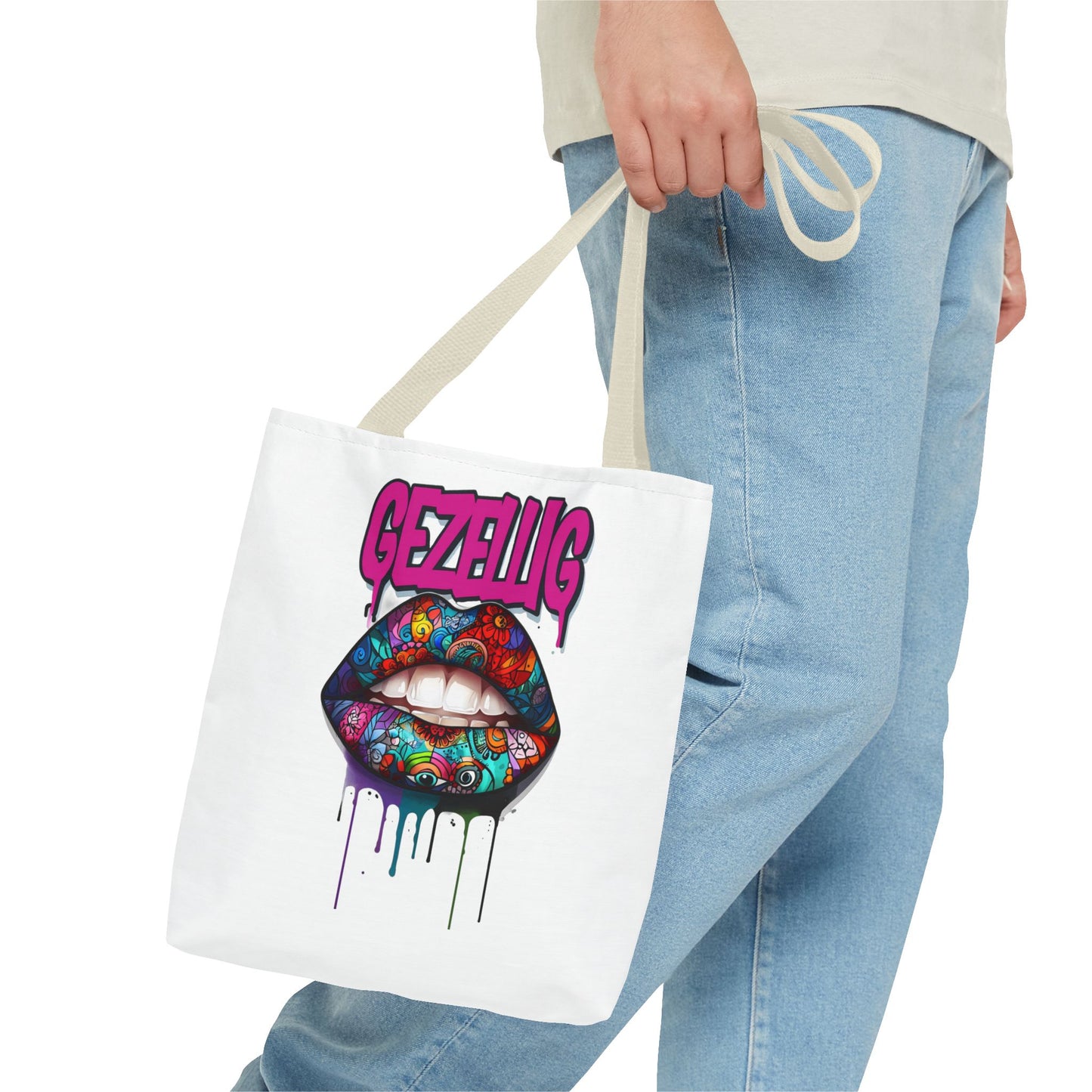 Colorful Lips  Dutch Gezellig Tote Bag