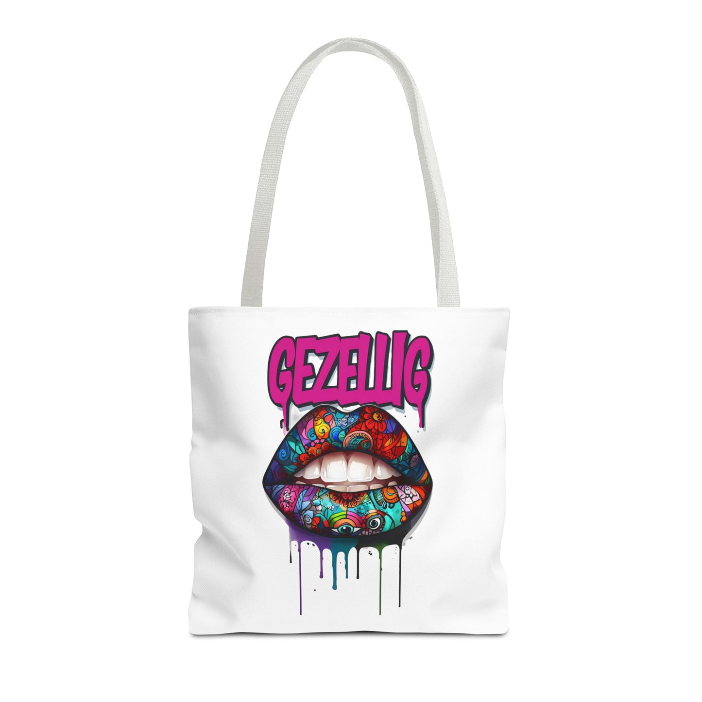 Colorful Lips  Dutch Gezellig Tote Bag