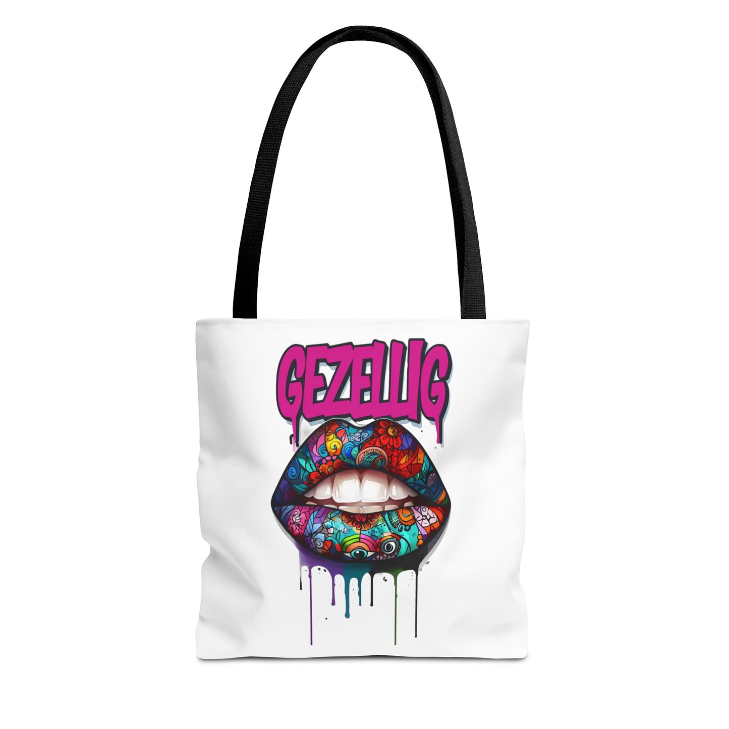 Colorful Lips  Dutch Gezellig Tote Bag