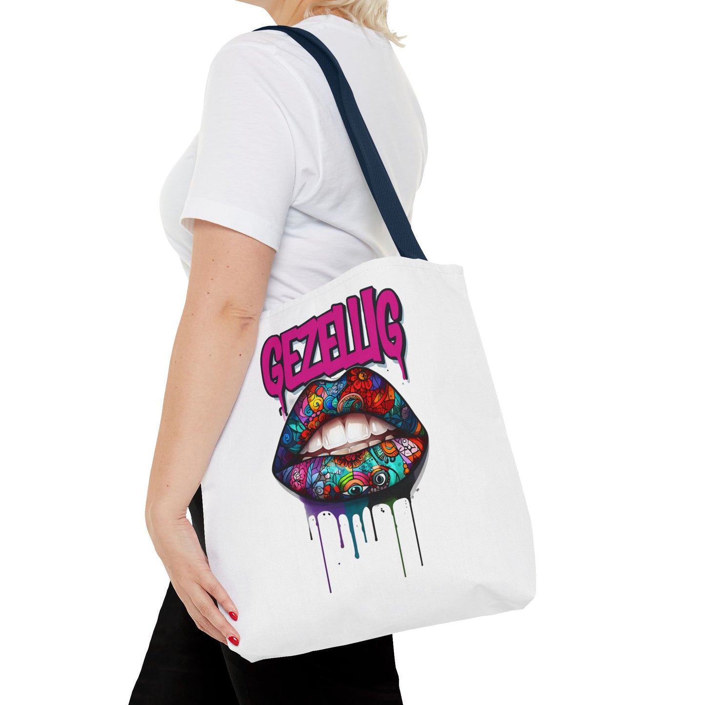 Colorful Lips  Dutch Gezellig Tote Bag