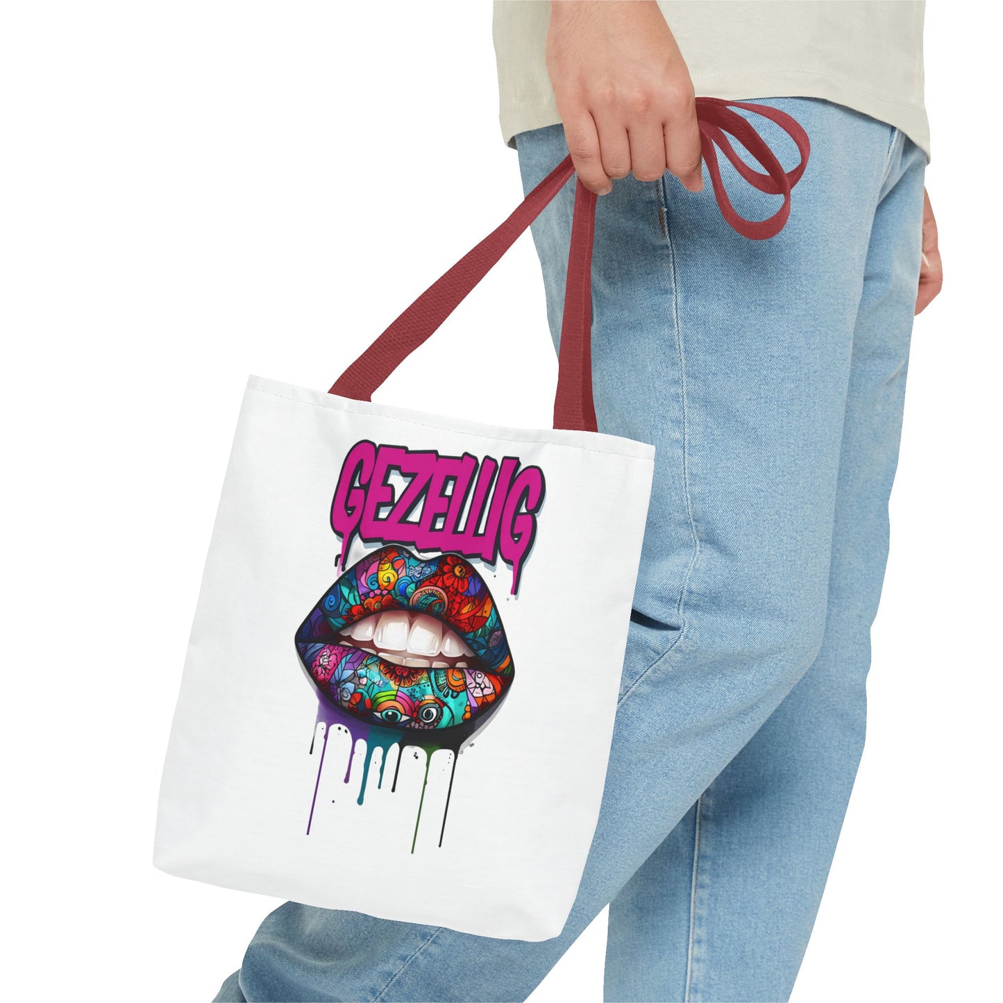 Colorful Lips  Dutch Gezellig Tote Bag